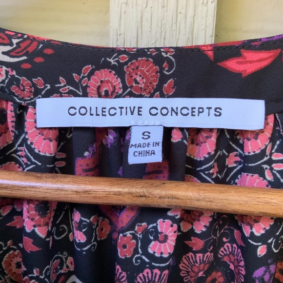 COLLECTIVE CONCEPTS Boho Floral Dress Tassels Pink - Picture 7 of 9